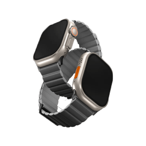 Uniq Revix Premium Edition Reversible Strap For Apple Watch 49/45/44/42mm - Charcoal Grey / Ash Grey