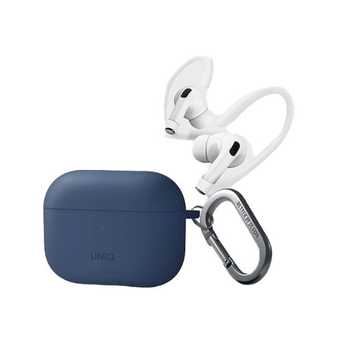 Uniq Nexo Silicone Hang Case With Sports Ear Hooks for Airpods Pro 2 - Caspian Blue