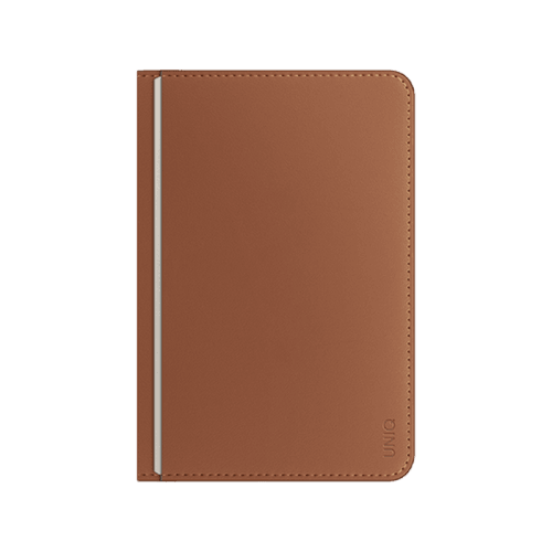 Uniq Belmont Passport Holder With RFID Blocking - Caramel / Ivory