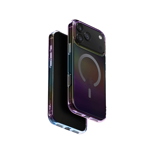 Uniq Hybrid Iridescia MagSafe Case for iPhone 17 Pro - Midnight Quartz