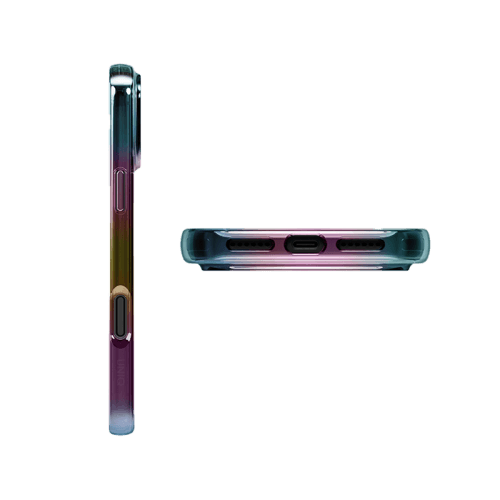 Uniq Hybrid Iridescia MagSafe Case for iPhone 17 Pro - Midnight Quartz