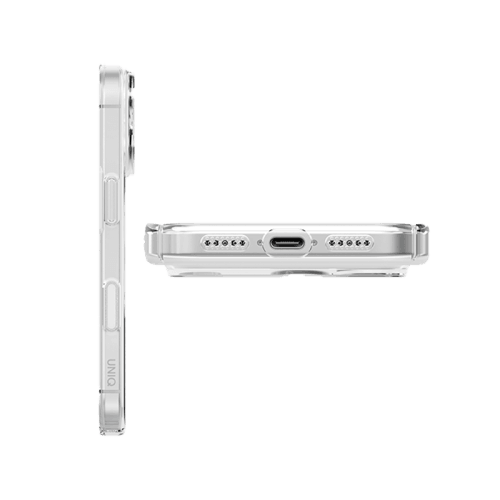 Uniq Airsuit MagSafe Case for iPhone 17 Pro Max - Glossy Clear / White