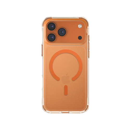 Uniq Hybrid Lifepro Xtreme Magsafe Case for iPhone 17 Pro Max - Frost Clear / Volt Orange