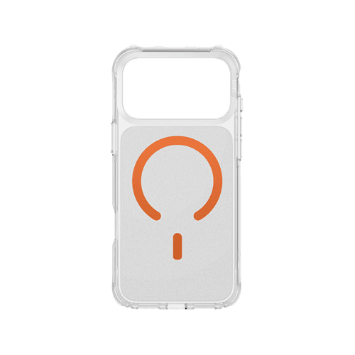 Uniq Hybrid Lifepro Xtreme Magsafe Case for iPhone 17 Pro Max - Frost Clear / Volt Orange