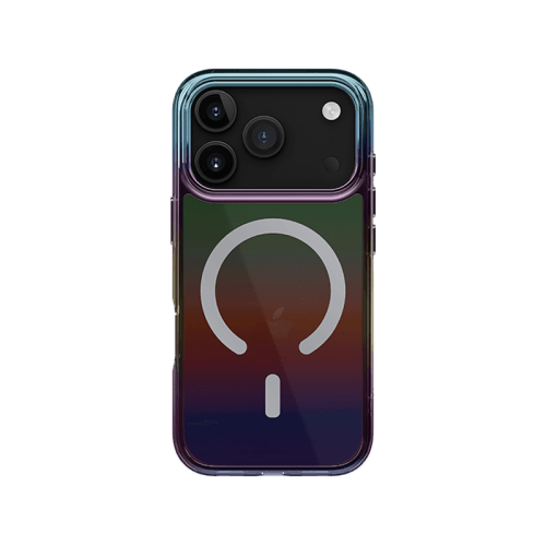 Uniq Hybrid Iridescia MagSafe Case for iPhone 17 Pro Max - Midnight Quartz