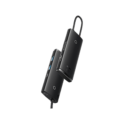 Baseus Lite Series 6-Port Hub - Black