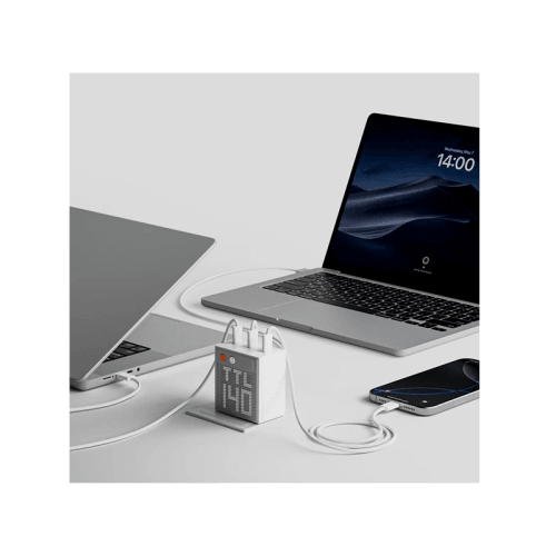 Sharge Pixel 3-Port USB-C & 1-Port USB-A 100W GaN Charger - White