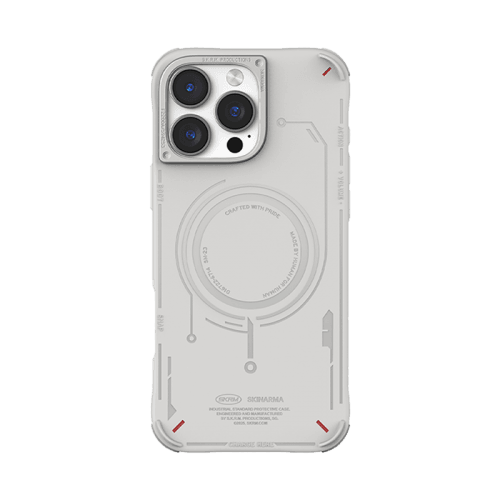 SkinArma Mecha MagSafe Case for iPhone 16 Pro Max - Light Grey