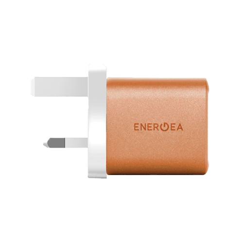 Energea AmpCharge 1-Port USB-C & 1-Port USB-A GaN 35W Wall Charger - Orange