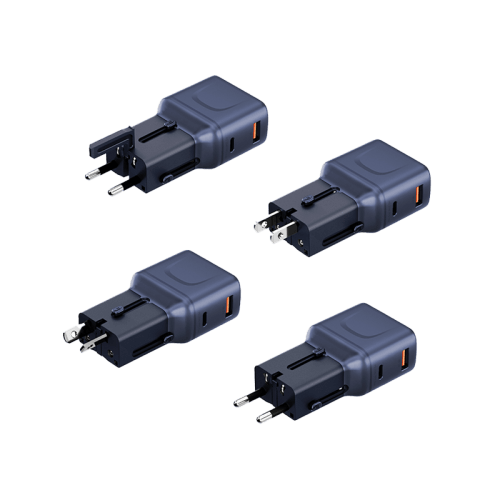 Energea Travel Go 1-Port USB-C & 1-Port USB-A 35W Travel Adapter - Blue