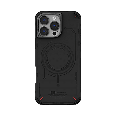 SkinArma Mecha MagSafe Case for iPhone 16 Pro - Black