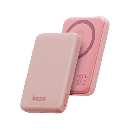 Bazic GoPower Snap 3-In-1 MagSafe with Apple Watch Charger 5000mAh Power Bank - Peach