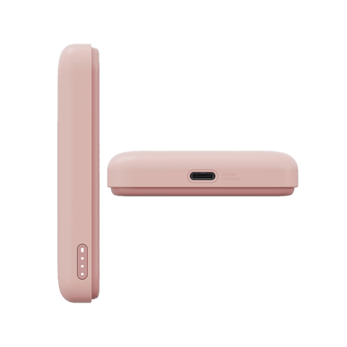 Bazic GoPower Snap 3-In-1 MagSafe with Apple Watch Charger 5000mAh Power Bank - Peach