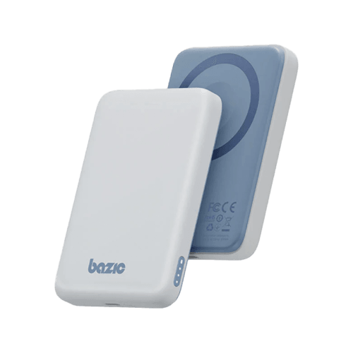 Bazic GoPower Snap 3-In-1 MagSafe with Apple Watch Charger 5000mAh Power Bank - Vanilla