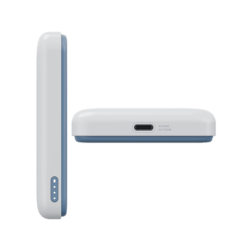 Bazic GoPower Snap 3-In-1 MagSafe with Apple Watch Charger 5000mAh Power Bank - Vanilla
