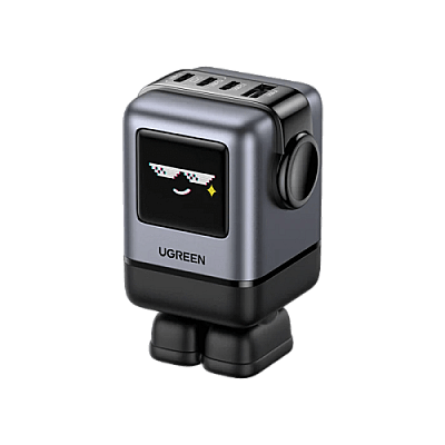 Ugreen Uno 3-Port USB-C and 1-Port USB-A GaN 100W Wall Charger - Black