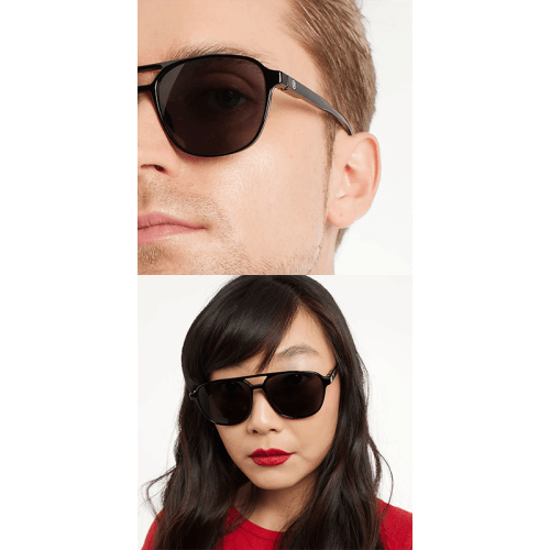 Barner Brad Glossy Sunglass - Black Noir
