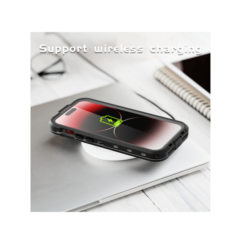 ShellBox DOT MagSafe With Water Proof Case for iPhone 15 Pro - Black