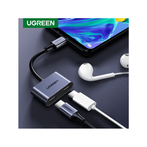 Ugreen USB-C to 2-Port USB-C Hub Converter - Black