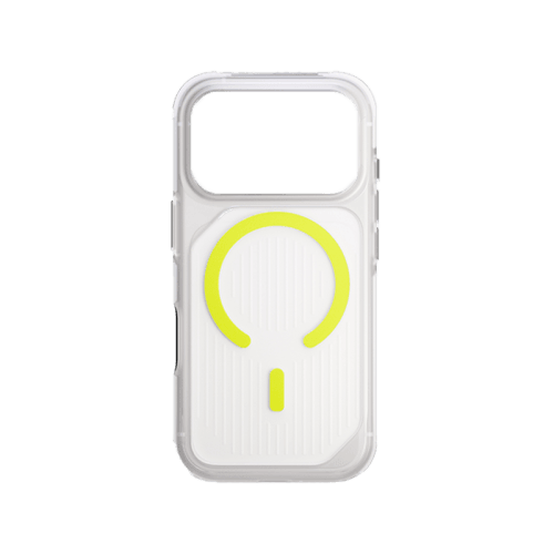 Uniq Hybrid Combat Active MagSafe Case for iPhone 17 Pro - Frost Clear / Lume Light