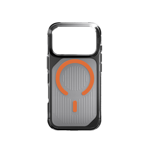 Uniq Hybrid Combat Active MagSafe Case for iPhone 17 Pro Max - Frost Smoke / Orange