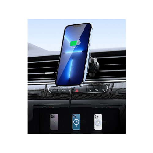 Ugreen Magnetic Phone Holder 15W Wireless Charger - Black