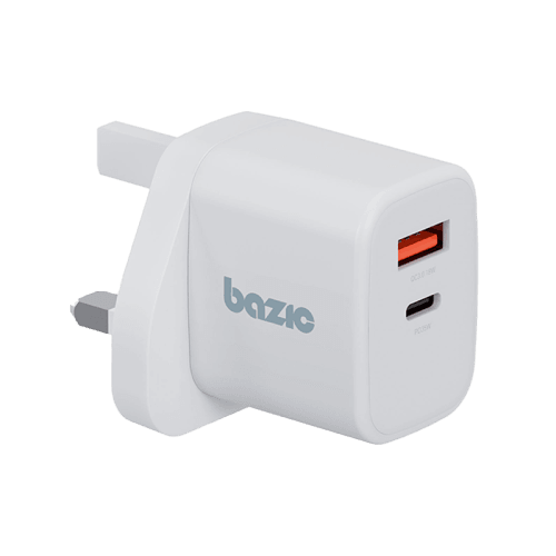Bazic GoPort Velox 1-Port USB-C and 1-Port USB-A 35W PD Wall Charger - White