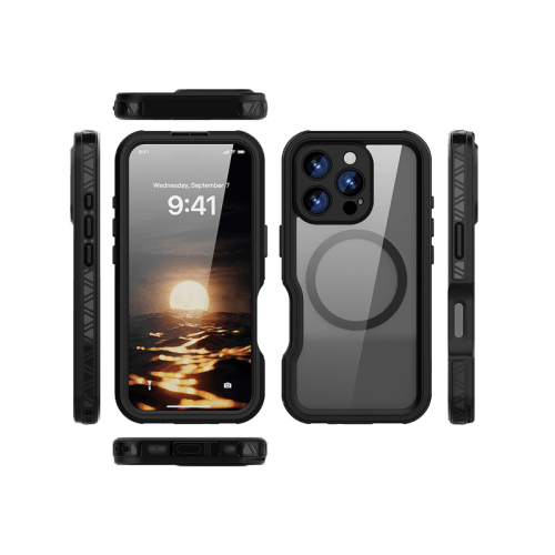 ShellBox GT MagSafe With Water Proof Case for iPhone 16 Pro - Black