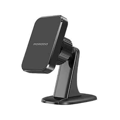 Porodo 2 In 1 Magnetic Car Phone Holder - Black