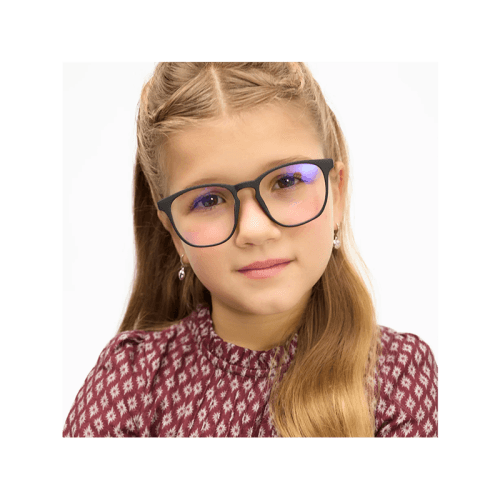 Barner Dalston Kids Screen Glasses 5-12 Years - Black Noir