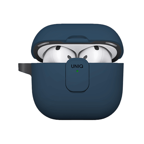 Uniq Clyde Lock Case for Airpods 4th Gen - Royal Blue & Dark Grey