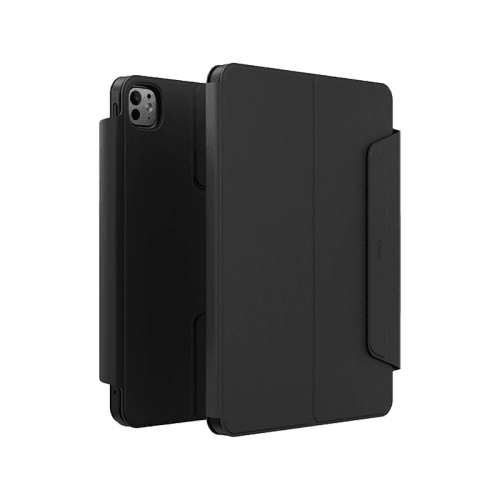 Uniq Rovus Snap Mount Magnetic 360 Rotating Detachable Case for iPad Pro 13" M4 7th Gen - Dallas Black