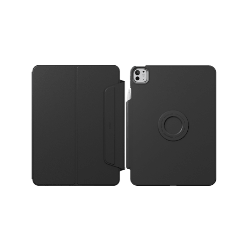 Uniq Rovus Snap Mount Magnetic 360 Rotating Detachable Case for iPad Pro 13" M4 7th Gen - Dallas Black