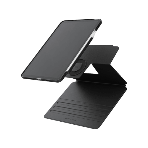 Uniq Rovus Snap Mount Magnetic 360 Rotating Detachable Case for iPad Pro 13" M4 7th Gen - Dallas Black