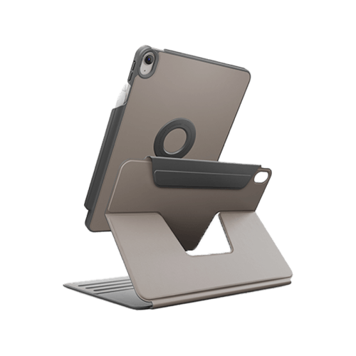 Uniq Rovus Snap Mount Magnetic 360 Rotating Detachable Case for iPad Air 11" M2 6th Gen - Flint Grey