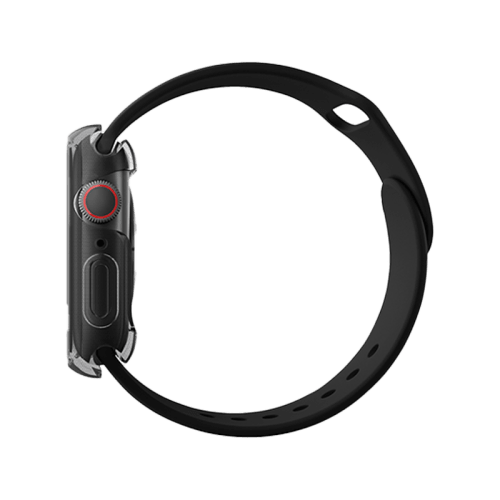 Uniq Hybrid Garde Watch Case With Screen Protector for Apple Watch 44MM - Smoked Tinted Grey