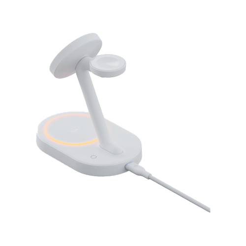 Bazic GoMag Station 2 3 in 1 Wireless Charger With Apple Watch & Airpods Charging - White