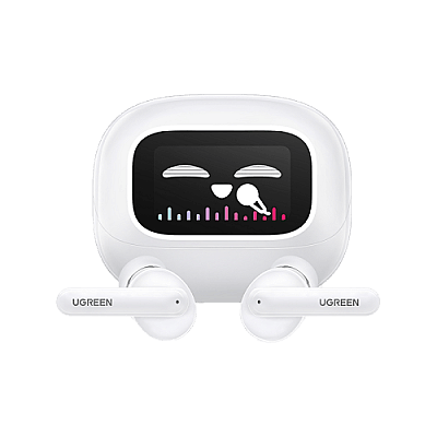 Ugreen Echo Buds Magic With Active Noise Cancellation and Smart Touch Screen - White