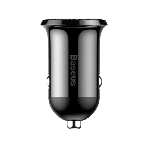 Baseus Gain Pro 2-Port USB-A Car Charger - Black