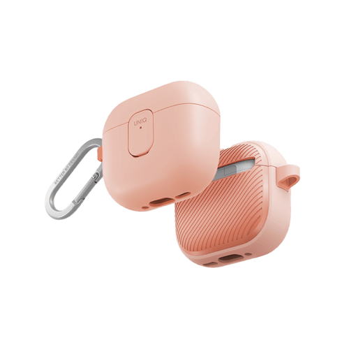 Uniq Clyde Lock Case for Airpods 4th Gen - Light Pink & Crepe Pink