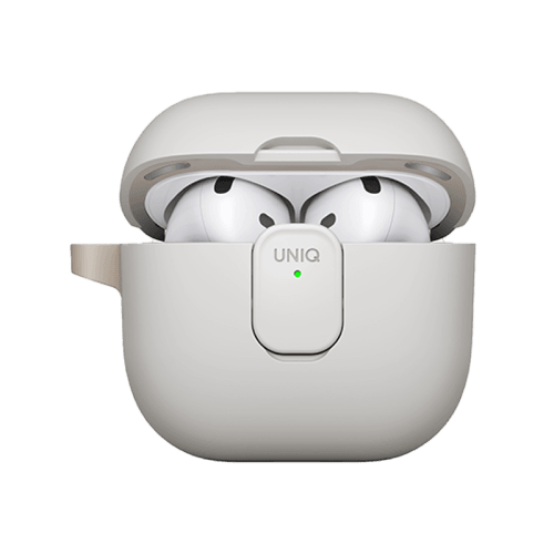Uniq Clyde Lock Case for Airpods 4th Gen - Mist Grey & Khaki