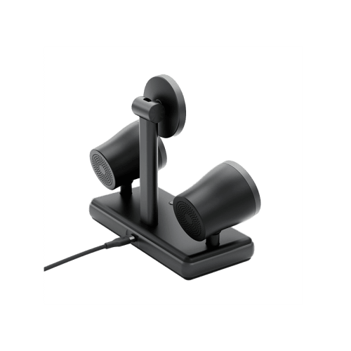 Energea MagAudio Stand 2 IN 1 Wireless Charger With Stereo Speaker - Gunmetal