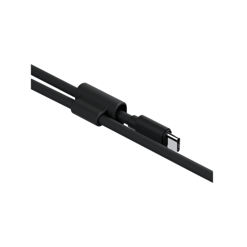 Energea Lasso 2-In-1 USB-C to USB-C 240W 480Mbps Lanyard With Charging Cable 1.5M - Black