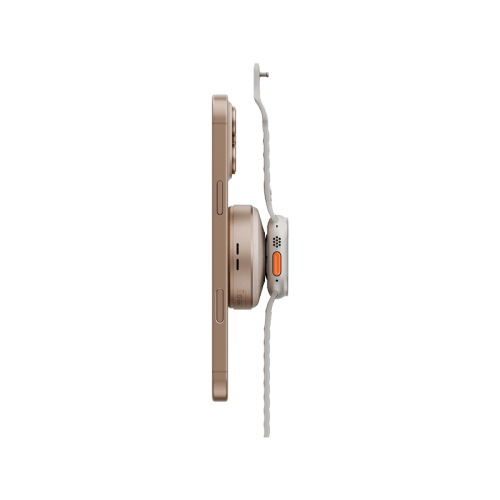 Energea MagDuo Arc 2 In 1 MagSafe Charger With Apple Watch Charger With Retractable USB-C Cable - Gold