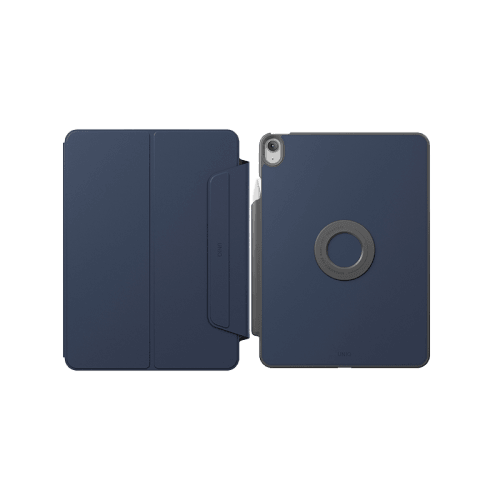 Uniq Rovus Snap Mount Magnetic 360 Rotating Detachable Case for iPad 11" - Navy Blue