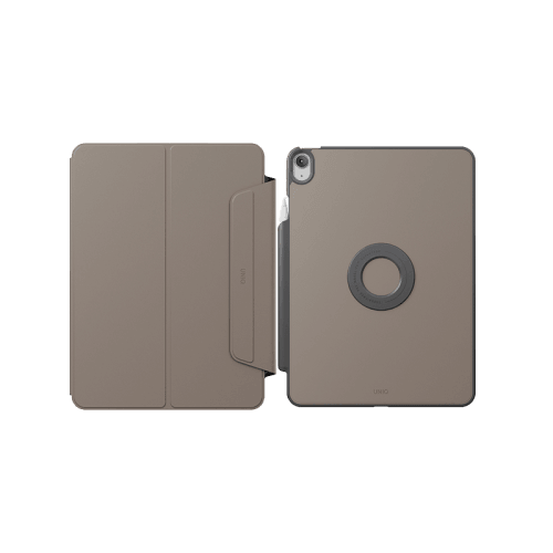 Uniq Rovus Snap Mount Magnetic 360 Rotating Detachable Case for iPad 11" - Flint Grey