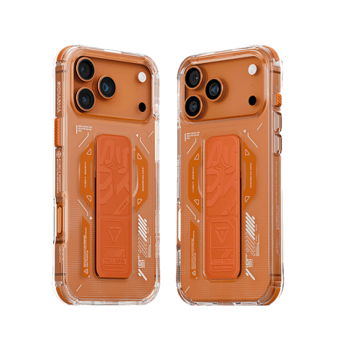 SkinArma Helio MagSafe Case With Grip Stand for iPhone 17 Pro Max - Orange