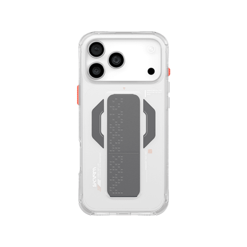 SkinArma Haxa MagSafe Case With Grip Stand for iPhone 17 Pro - Clear