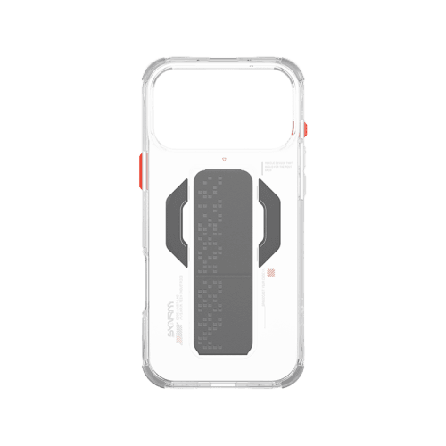 SkinArma Haxa MagSafe Case With Grip Stand for iPhone 17 Pro - Clear