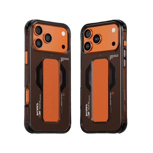 SkinArma Haxa MagSafe Case With Grip Stand for iPhone 17 Pro - Graphite